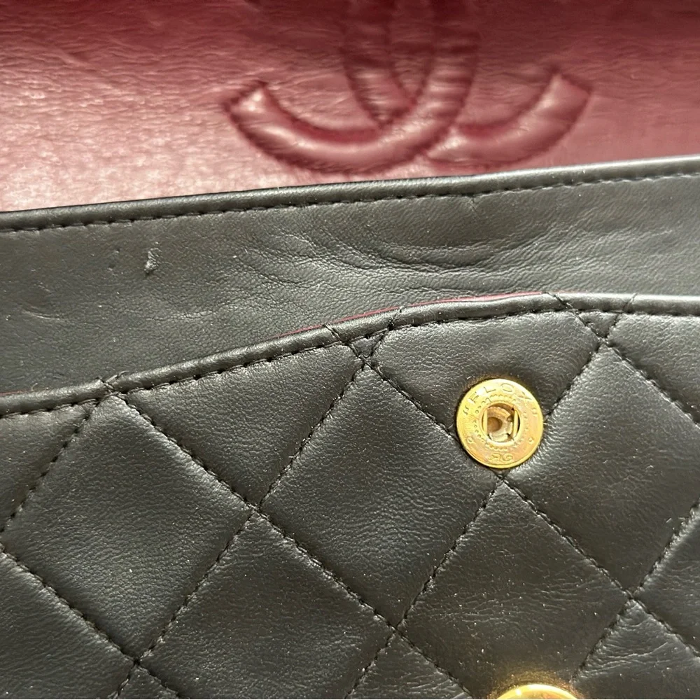 ❌ SOLD ❌ CHANEL VINTAGE Small Classic Flap 24K Gold - Picture 14 of 16
